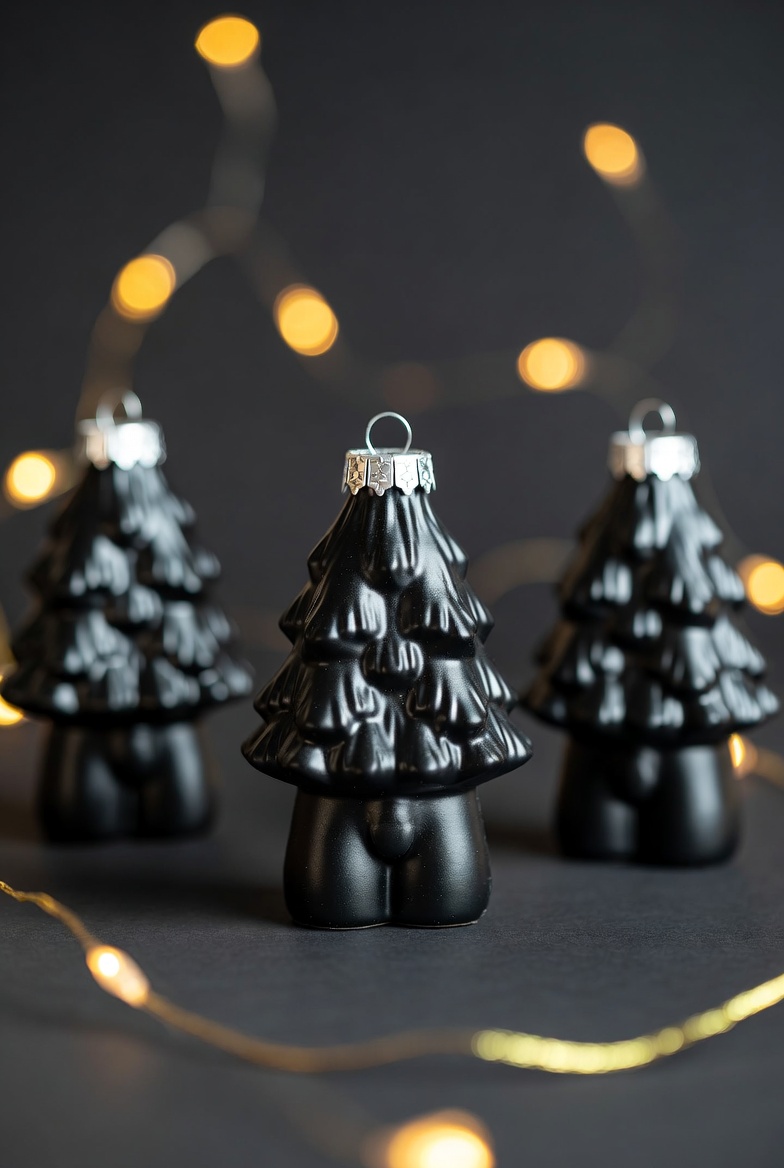 DM Triangle Ornament Set — Set of 3 mini ornaments